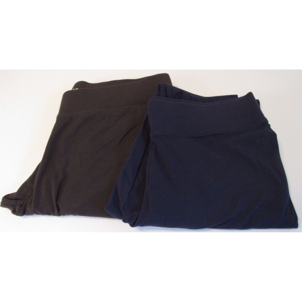 Sonoma Leggings Womens Size Medium Lot of 2 Navy Green Stretch Casual Comfort